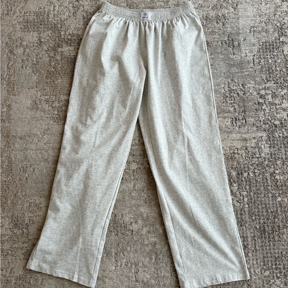 PARKE grey cotton boxer pants